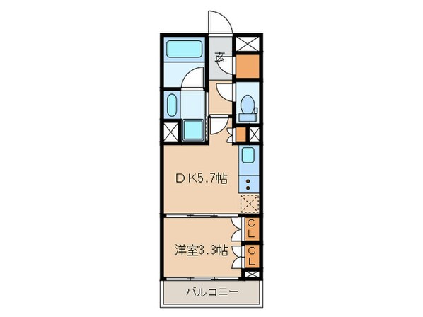 コスモグラシア学芸大学の物件間取画像